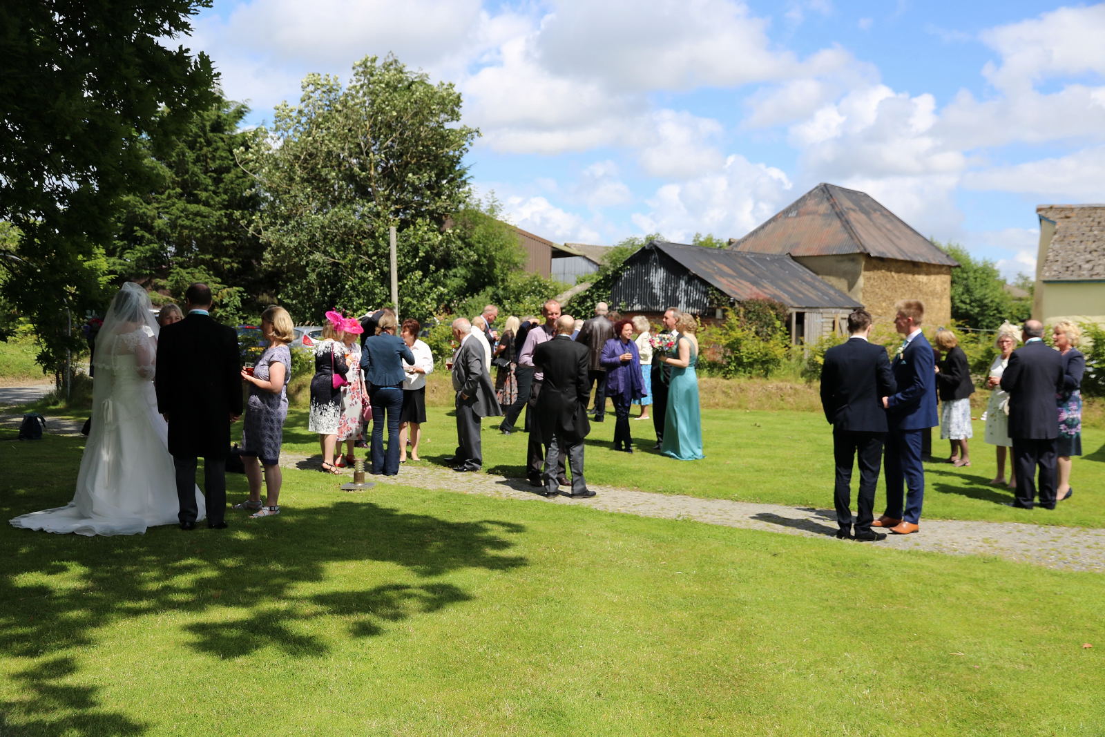 garden back barn — The Oak Barn, Hittisleigh Barton